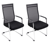 2er Set Besucherstühle Brenda - schwarz
