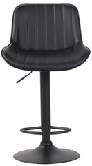 2er Set Barhocker Lentini Kunstleder schwarz - schwarz
