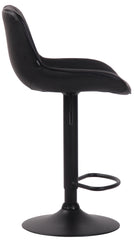 2er Set Barhocker Lentini Kunstleder schwarz - schwarz