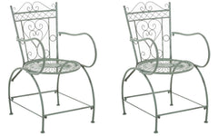 2er Set St�hle Sheela - antik-gr�n