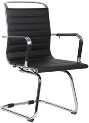 2er Set Besucherst�hle Balve Kunstleder - schwarz