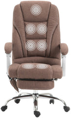 Bürostuhl Pacific Stoff mit Massagefunktion - braun