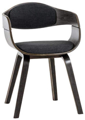 2er Set Stühle Kingston Stoff - grau/dunkelgrau