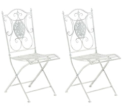2er Set St�hle Sibell - antik wei�