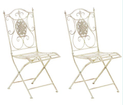 2er Set Stühle Sibell - antik-creme