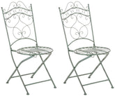 2er Set St�hle Indra - antik-gr�n