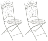2er Set St�hle Indra - antik wei�