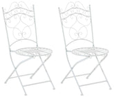 2er Set St�hle Indra - wei�