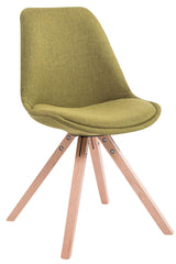 4er Set Besucherstuhl Toulouse Stoff Square Natura - gr�n