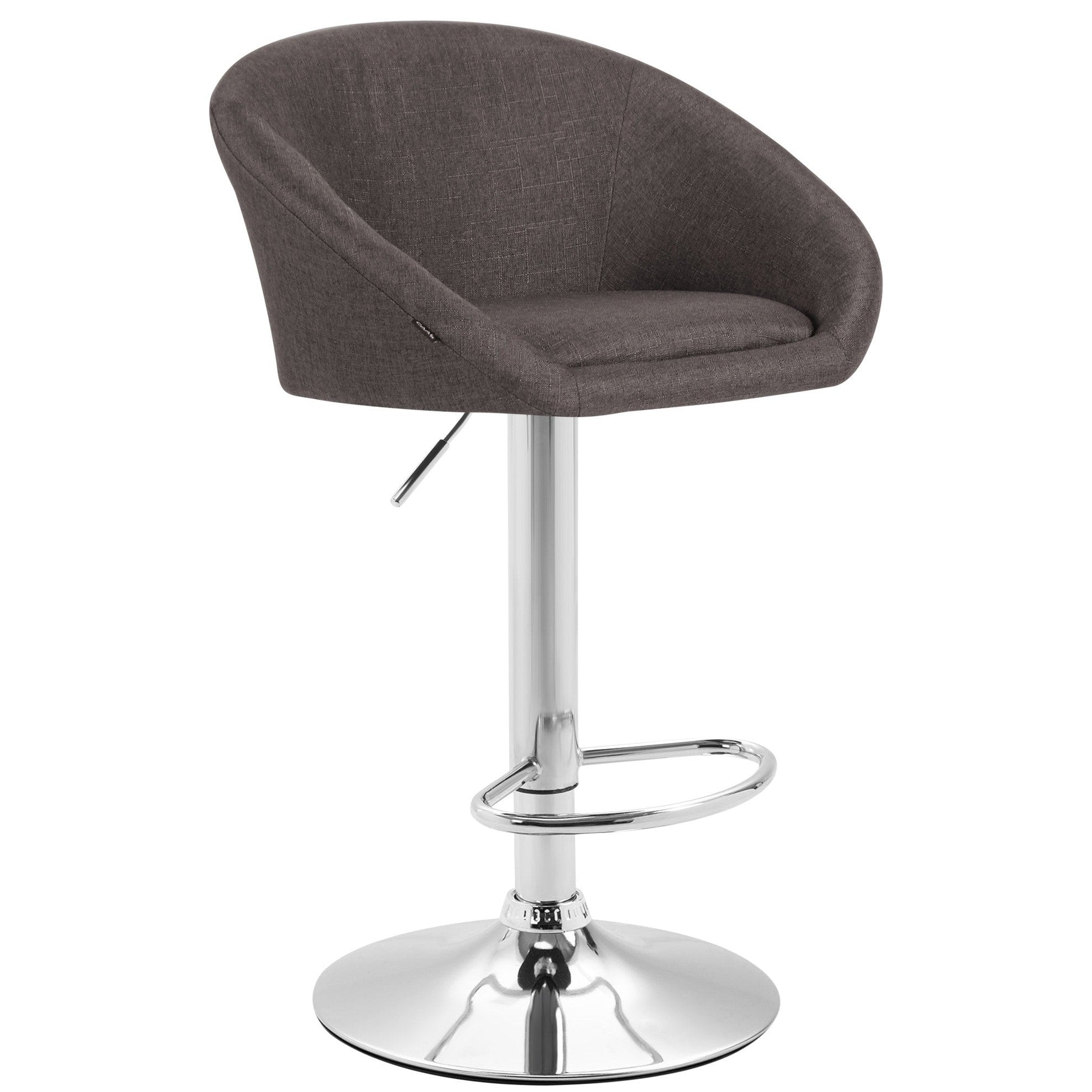 Barhocker Miami V2 Stoff C - dunkelgrau - InfinityMarket