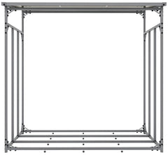Kaminholzunterstand + Abdeckplane Ruston Aluminium S - anthrazit