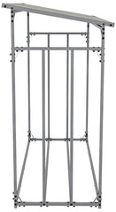 Kaminholzunterstand + Abdeckplane Ruston Aluminium S - anthrazit
