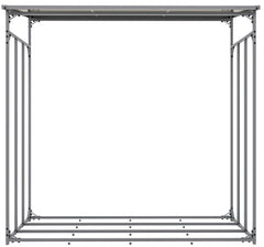 Kaminholzunterstand + Abdeckplane Ruston Aluminium XXL - anthrazit