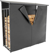 Abdeckplane Ruston XL nera per mobili, resistente e ideale per proteggere gli arredi all'aperto.