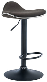Barhocker Shanghai Stoff schwarz - dunkelgrau