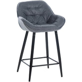 Barhocker Gibson Stoff - grau