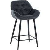 Barhocker Gibson Stoff - dunkelgrau