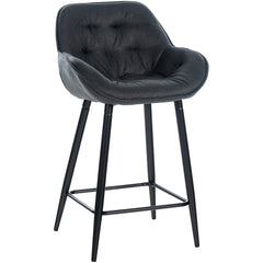 Barhocker Gibson Stoff - dunkelgrau