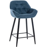 Barhocker Gibson Stoff - blau