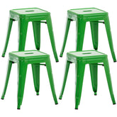 4er Set Hocker Armin - grün - InfinityMarket