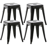 4er Set Hocker Armin - schwarz - InfinityMarket