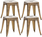 4er Set Hocker Armin - gold