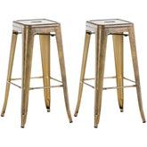 2er Set Barhocker Joshua V2 - gold