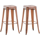 2er Set Barhocker Joshua V2 - kupfer