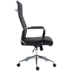 Bürostuhl Kolumbus Echtleder - schwarz