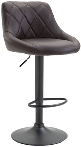 Barhocker Lazio Kunstleder schwarz - braun by Dropshipping-Europe – Barhocker