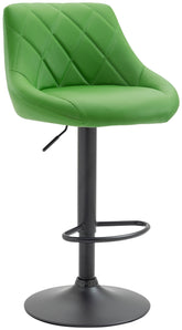 Barhocker Lazio Kunstleder schwarz - gr�n by Dropshipping-Europe – Barhocker