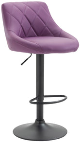 Barhocker Lazio Kunstleder schwarz - lila by Dropshipping-Europe – Barhocker