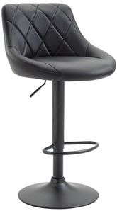 Barhocker Lazio Kunstleder schwarz - schwarz by Dropshipping-Europe – Barhocker
