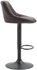 Barhocker Lazio Kunstleder schwarz - braun