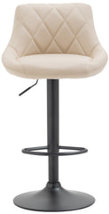 Barhocker Lazio Kunstleder schwarz - creme