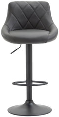 Barhocker Lazio Kunstleder schwarz - grau