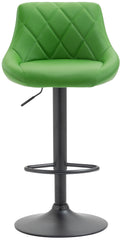 Barhocker Lazio Kunstleder schwarz - gr�n