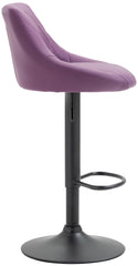 Barhocker Lazio Kunstleder schwarz - lila