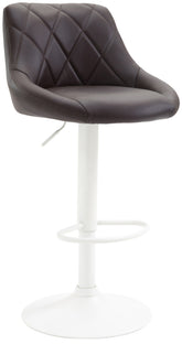 Barhocker Lazio Kunstleder wei� - braun