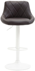 Barhocker Lazio Kunstleder wei� - braun
