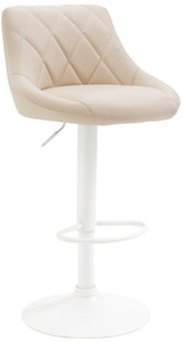 Barhocker Lazio Kunstleder wei� - creme