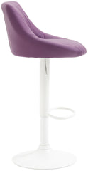 Barhocker Lazio Kunstleder wei� - lila