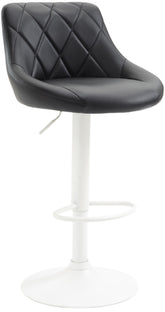Barhocker Lazio Kunstleder wei� - schwarz