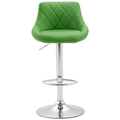 Barhocker Lazio Kunstleder chrom - grün - InfinityMarket
