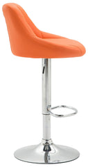 Barhocker Lazio Kunstleder chrom - orange