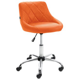 Arbeitshocker Lazio Kunstleder - orange