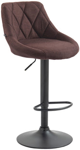 Barhocker Lazio Stoff schwarz - braun