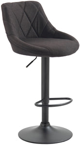 Barhocker Lazio Stoff schwarz - dunkelgrau