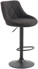 Barhocker Lazio Stoff schwarz - dunkelgrau