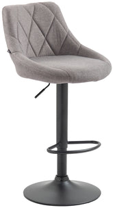 Barhocker Lazio Stoff schwarz - grau